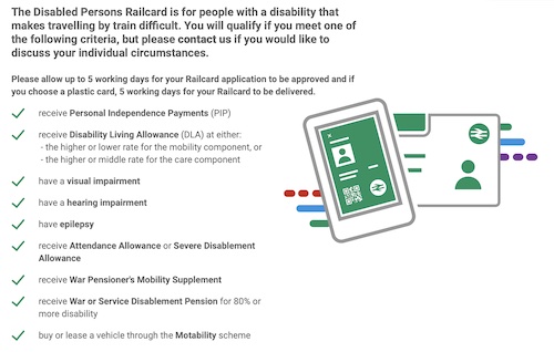 Railcard list